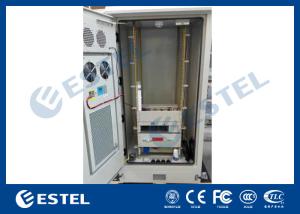 Quality Metal Outdoor Telecom Cabinet , Network Enclosure Cabinet With Heat Exchanger / PDU wholesale