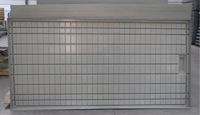 1.22x2.44m Ebb And Flow Rolling Bench Seedbed Abs Tray Gray Color For Drain Water Greenhouse Rolling Bench System