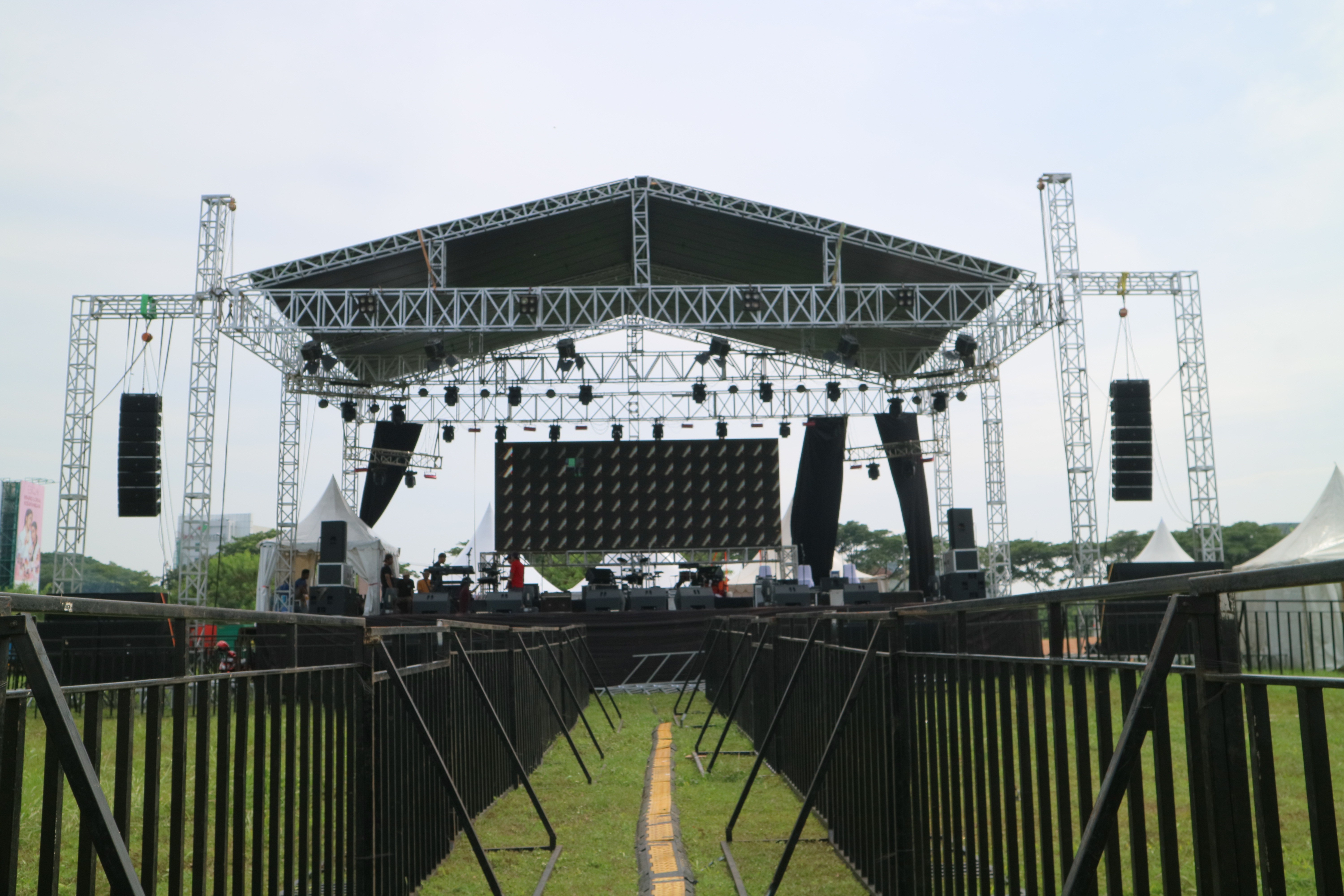 ARE AUDIO passive dual 10 inch outdoor line array speaker subwoofer system for cabaret party