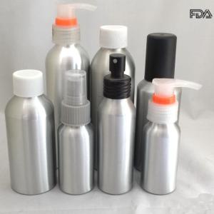Quality Empty Cosmetic Aluminum Bottles , Refillable Travel Airless Cosmetic Bottles wholesale
