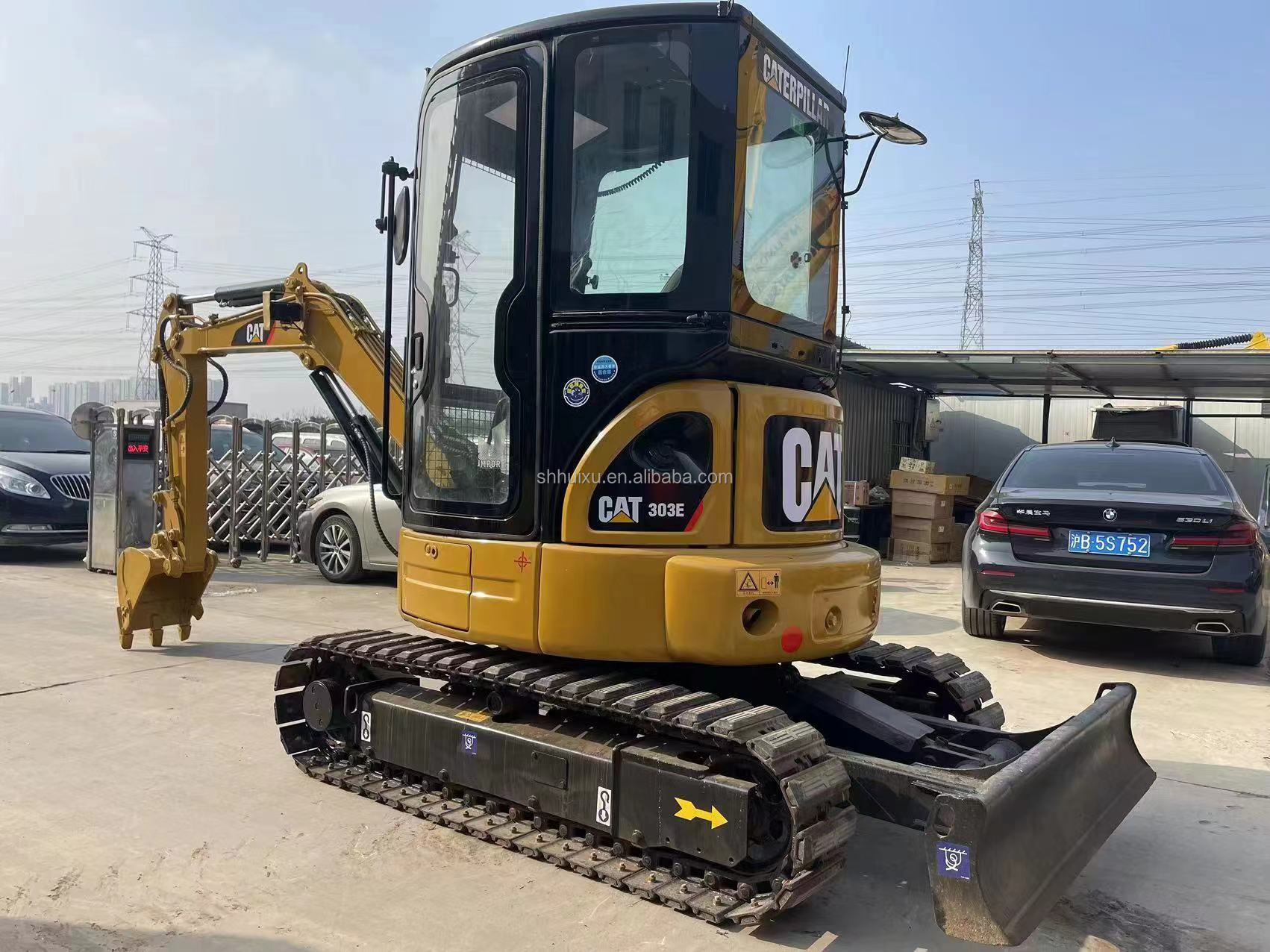 Used cat excavator CAT 303E crawler excavator mini excavators/CAT303E Farm households machines secondhand mini digger