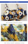 style bikini three-piece swimsuit female blouse sunscreen gather Korean version