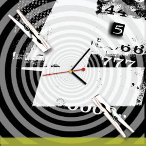 Quality Novelty MDF Decorative Wall Painting Clock B0804 wholesale