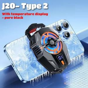 Quality J20 Mobile Phone Cooler Fast Cooling Low Noise Operation for PUBG Other Popular Games on IOS Android wholesale