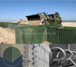 Anti Corrosion Hot Dipped Galvanized Defense Barrier with Beige Geotextile