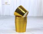 Food Grade Sustainable Aluminum Foil Cupcake Baking Cups , Sustainable Paper