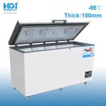 308L -86c Low Temperature Freezer Stainless Steel Inner 10mm Foaming Single Door