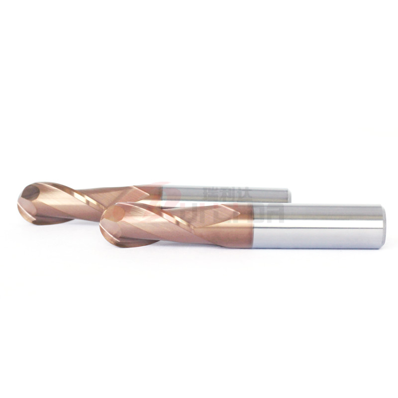 1/2 Inch 12mm Ball Nose End Mill 30 Degree End Mill Cutter Drill Bit AlTiSiN Coating HRC55