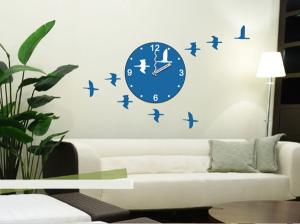 Quality 3M Removable Vinyl Foreign Design Wall Sticker Clock / Non - Toxic stickers 25A005 wholesale