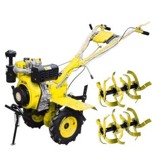 Quality 186F Electric Start Tiller Ploughing Machine wholesale