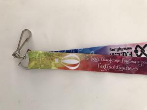 Quality Pantone color heat transfer printing neck strap lanyard promotional width 2cm wholesale