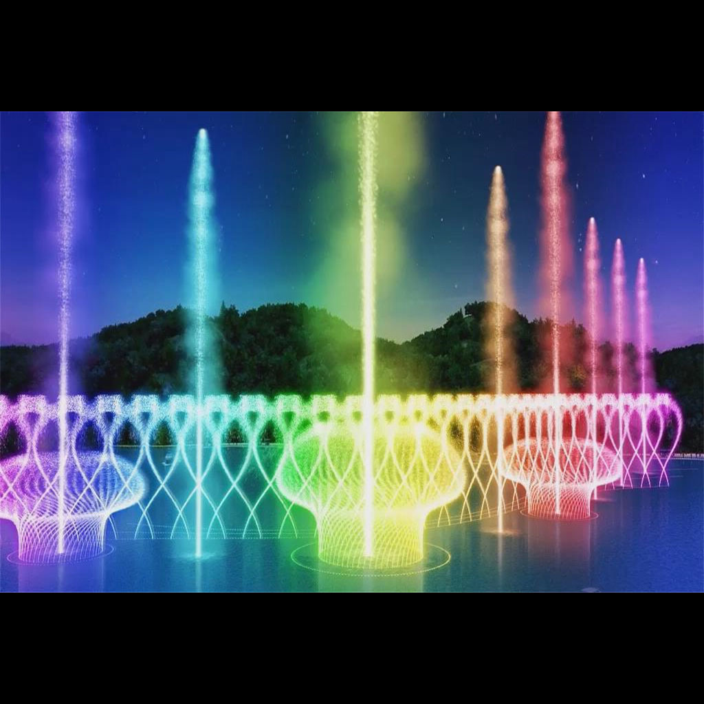 2D 3D Nozzle Digital Swing Fountain Music Water Fountain