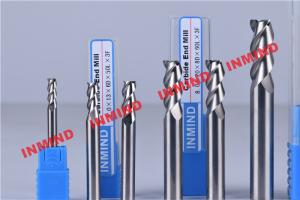 Quality Standard Length Type 2 Flute Aluminum End Mill For Aluminum Bright Finish No Coating wholesale