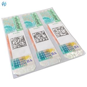 Quality Custom Order Accepted Security Paper Adhesive Tax Stamp Sticker wholesale