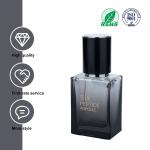 Elegant 30ml Empty Foundation Bottle Black Gradient Semi Transparent