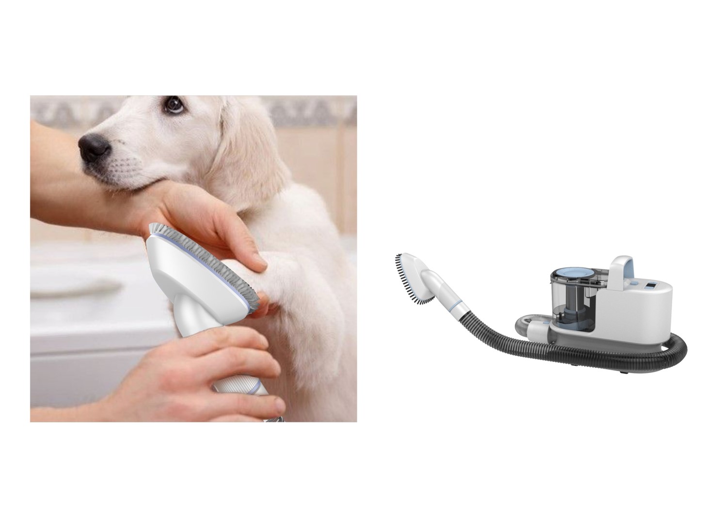 Electronic Pet Grooming Kit 300W Iron Vacuum Suction for Cats and Dogs Professional