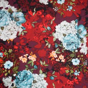 Quality Bedding Plain Soft Fabric Floral Printed 100% Rayon wedding dress wholesale