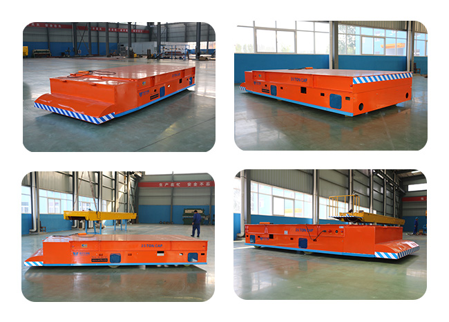35 Ton Heavy Load Industrial Material Trackless Transfer Cart for factory cargo transport freely