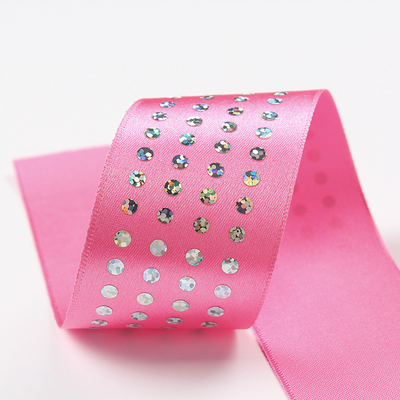 Single Face Diamond Poly Satin Ribbon 5mm-50mm Polyester Satin Ribbon