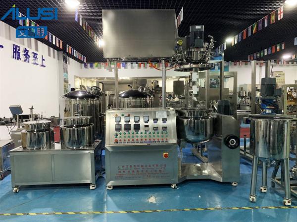 Hydraulic Cylinder Stainless Steel Vacuum Emulsifier Mixer Toothpaste Making