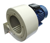 Low in noise centrifugal air-blower