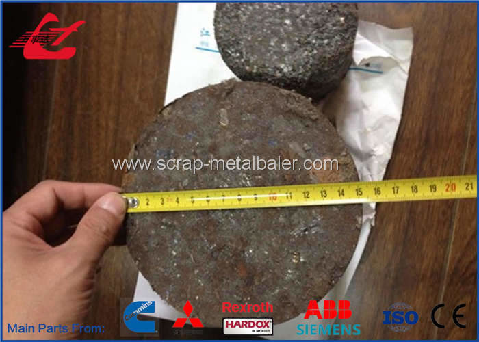 Heavy Duty Scrap Metal Briquetting Machines For Aluminum Copper Chips Sawdust WANSHIDA