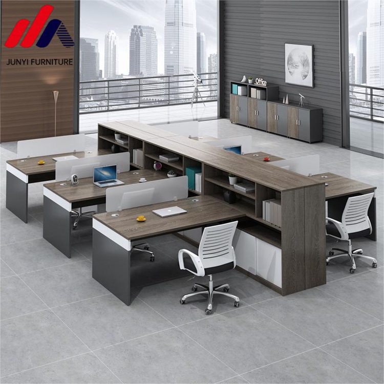 Office Furniture Computer Desk Workstation with Customized Colors Staff Open Desk