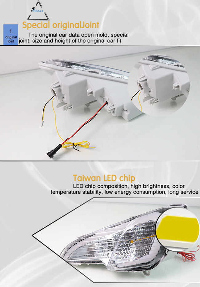 Ford Ecosport LED Daytime Running Light 2018 2019 LED Daylight DRL
