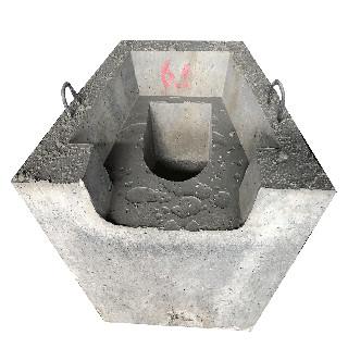 Cheap Precast Concrete Foundation Blocks High Temperature Strength Erosion Resistance for sale