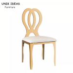 Rental Fancy Gold Stainless Steel Wedding Chair Infinity Chair Wedding