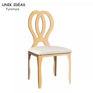 Quality Rental Fancy Gold Stainless Steel Wedding Chair Infinity Chair Wedding wholesale