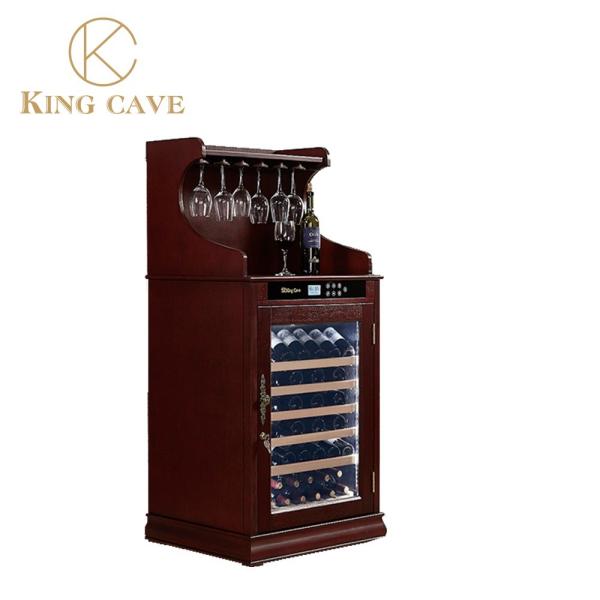 Professional And Excellent Service Wood Vintage Bar Cabinet Kitchen Wine Cooler