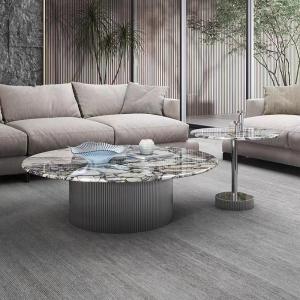 Quality Modern Marble Hotel Living Room Circular Combination Coffee Table wholesale
