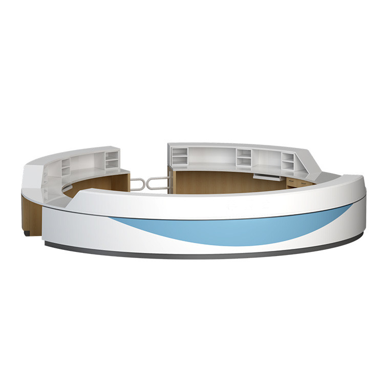 White Counter Office Reception Desk Hospital Front For Clinic