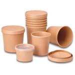Disposable Thickened Porridge Kraft Paper Soup Bowl Takeaway Packing