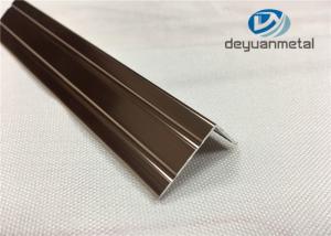 Quality 0.15mm Polishing Bronze Aluminium angle Trim Profiles GB/75237-2004 wholesale