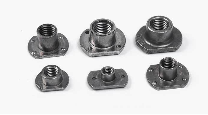 High Strength Carbon Steel T Weld Nut for M3 M4 M5 M6 M8 M10 M12 1/4 3/8 5/16 Connection in Imperial Measurement System