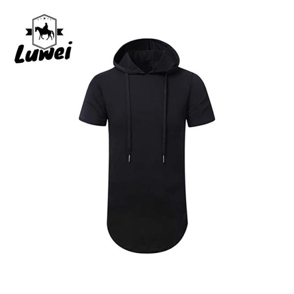 Over Size Knitted Hip Hop Mens Gym Short Sleeve Streetwear Clothing Blank Long