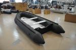 Black Inflatable Sport Boat PVC / Hypalon Handmade Ferry Boat With High Capacity