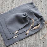 Zero Waste Flax Cord Hypoallergenic Linen Bread Bag