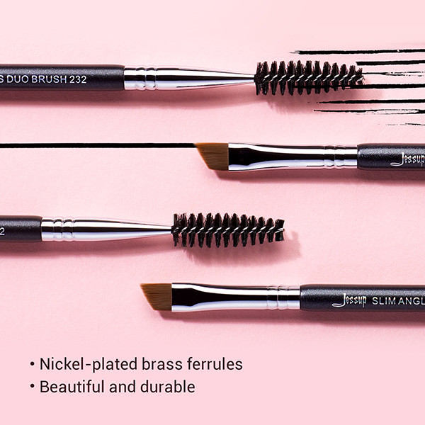 Jessup Dual Head Eyebrow Eyelash Brushes Cosmetics Beauty Tools
