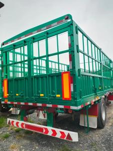 Quality 10 foot 3 Axle Fence Cargo Trailers Bulk Stake Cargo Trailers For Sale wholesale