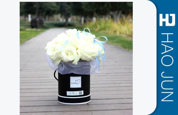 Yellow Roses Cardboard Flower Boxes With Ropes,Cardboard Tubes For Flowers Paper