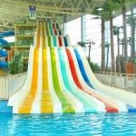 Customized Lanes Rainbow Water Slide Aqua Park Equipment Anti UV