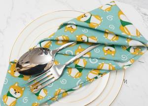 Quality Cotton Linen Cartoon Cute Personalized Dinner Napkins wholesale