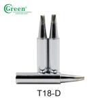 Green T18 Series Soldering Tips 40000-80000 Solder Point for Hakko Soldering