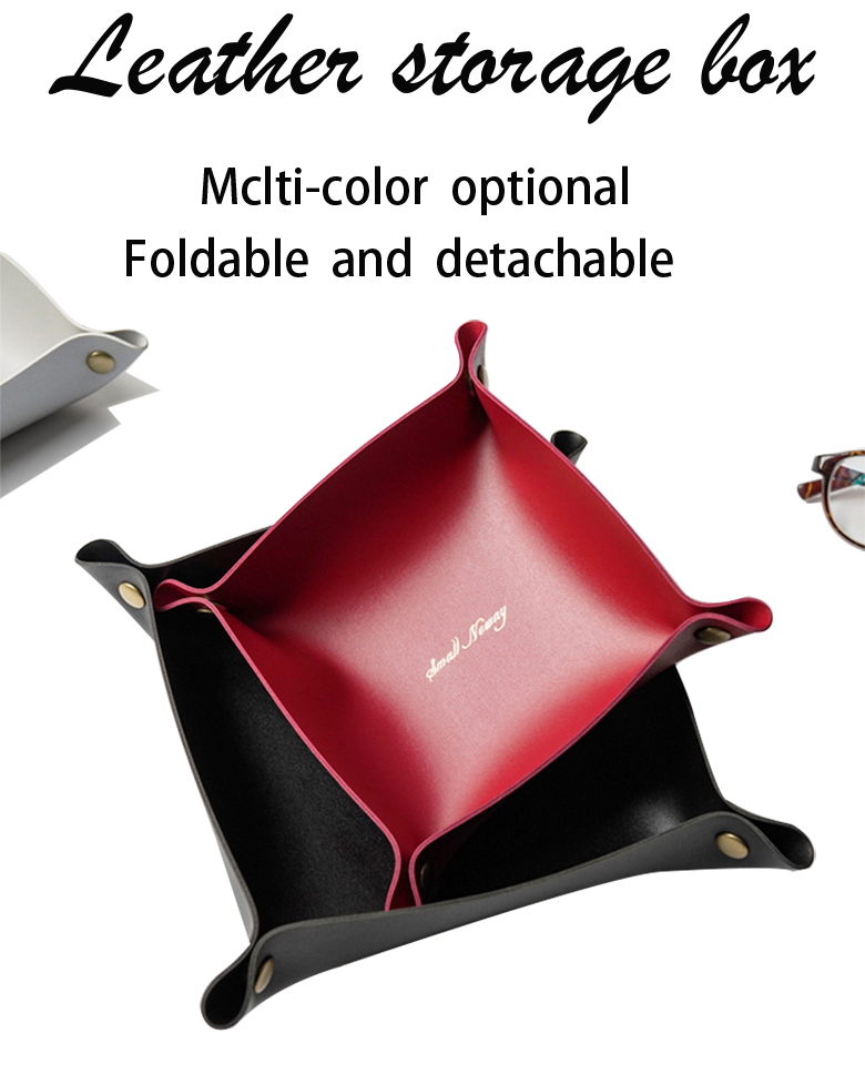 Commercial Buyer E-commerce GLOSSY Multi Purpose Storage Box Containers in PU Leather