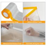 PE Plastic Film Transparent Crepe Paper Spray Painting Covering Car Taped