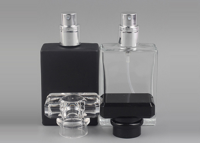 Rectangle 30ml Glass Cosmetic Bottles Perfume Spray Pacakging