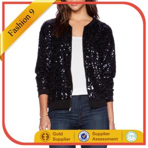 Quality Women Sequined BOMBER JACKET wholesale